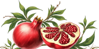 Casa Blanca Farmstead pomegranate logo